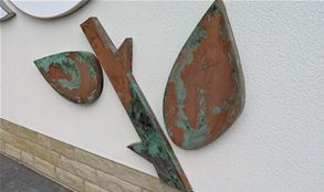 Industrial Copper Exterior Sign